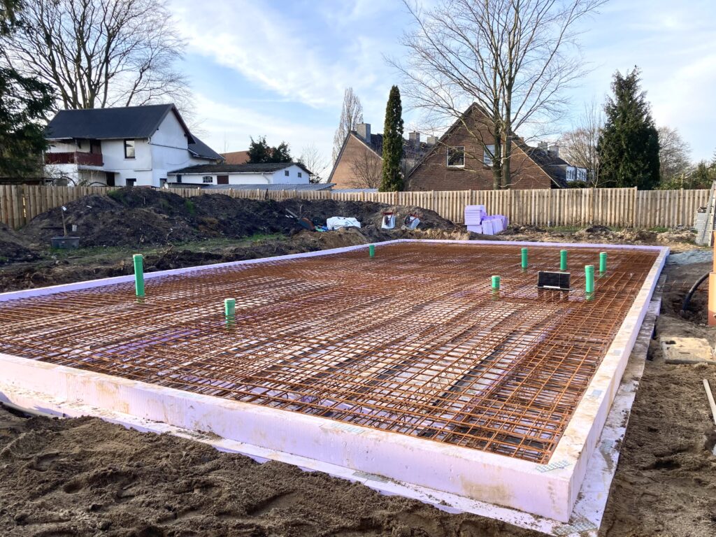 Betonage, Bewehrungsstahl, Bewehrung, Außenbereich