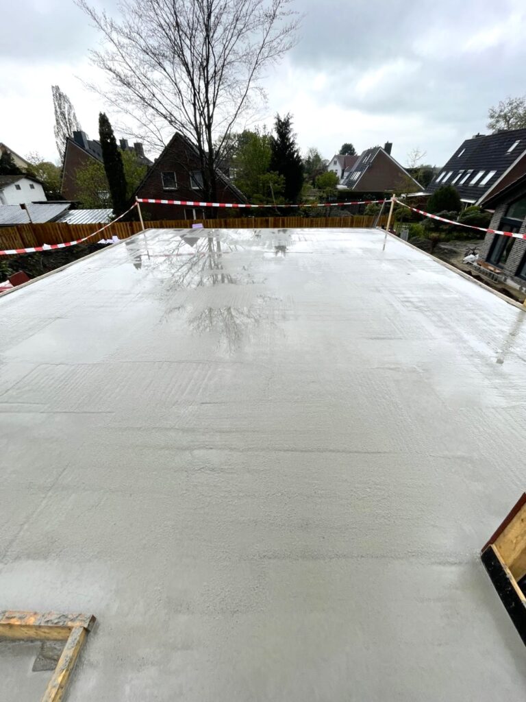 Betonage einer Zwischendecke, Neubau