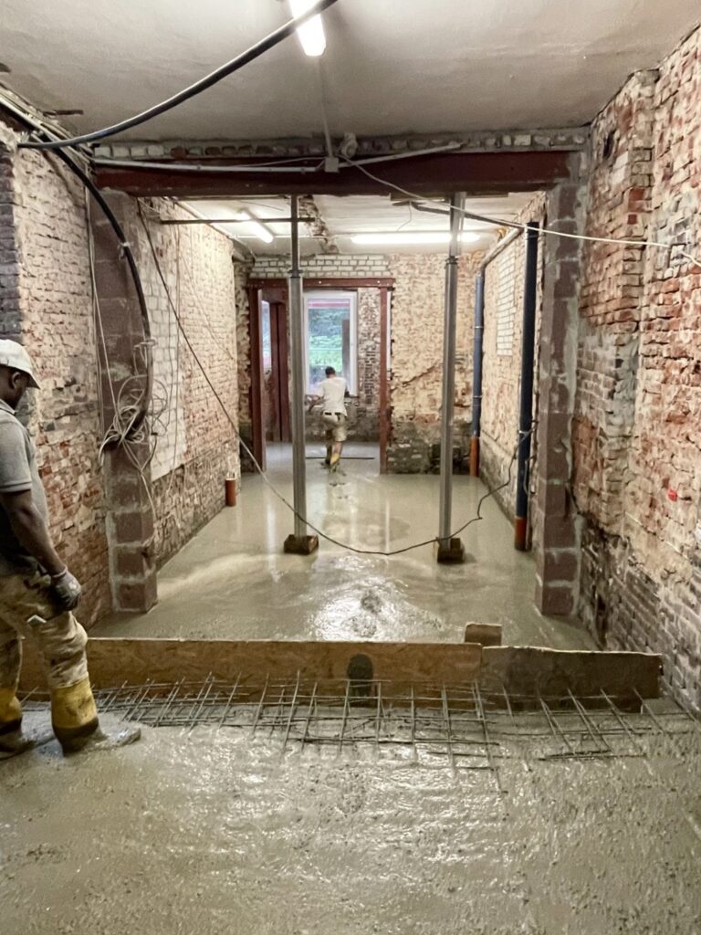 Betonage, Sanierung, Innenbereich