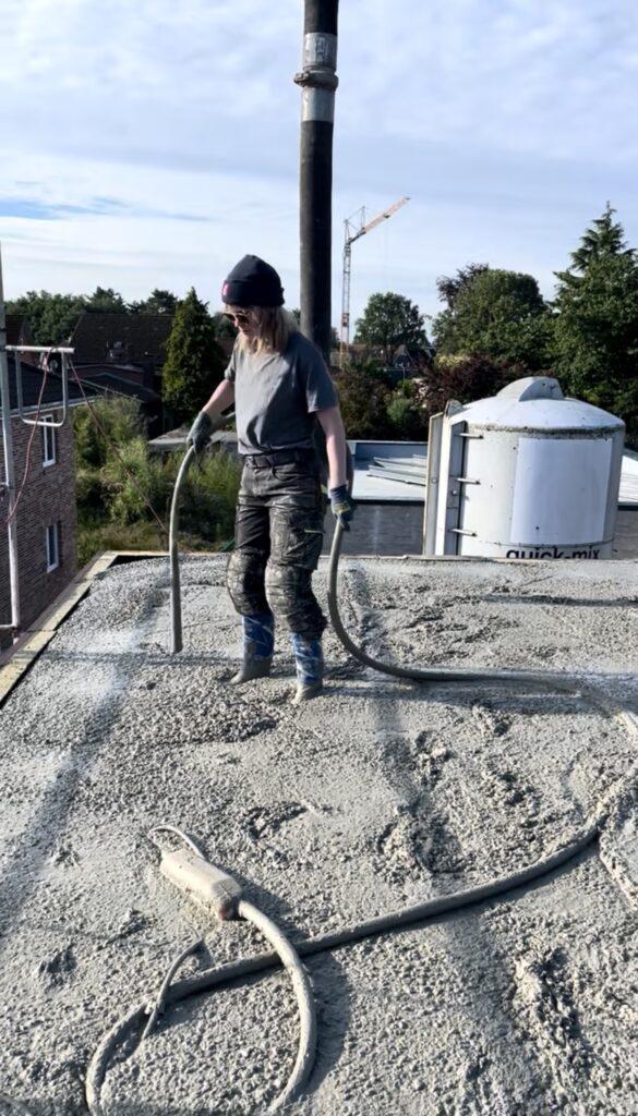 Betonage verdichten, Rüttelflasche